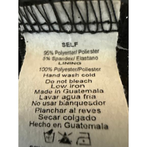 Windsor After Hours Glitter Black Sleeveless Cami Camisole Tank Bodycon Dress S - Picture 6 of 6